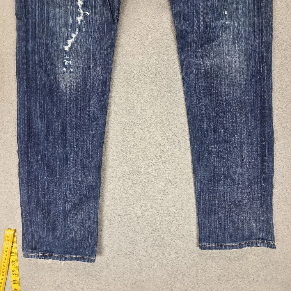 Diesel Jeans Mens 32x32 Blue Heeven Slim Tapered Made in Italy Button Fly 008II